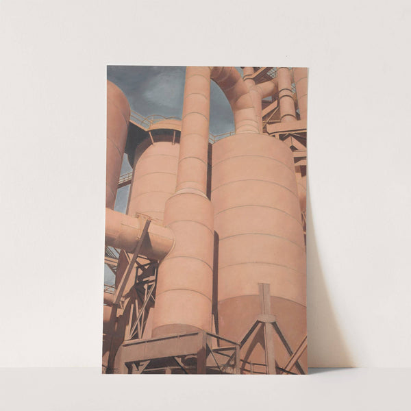 South Works Steel Mill in Chicago, Illinois (1928) by Bernard Boutet de Monvel