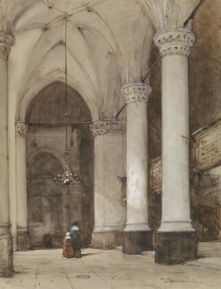 Southern aisle of the Great Church at The Hague