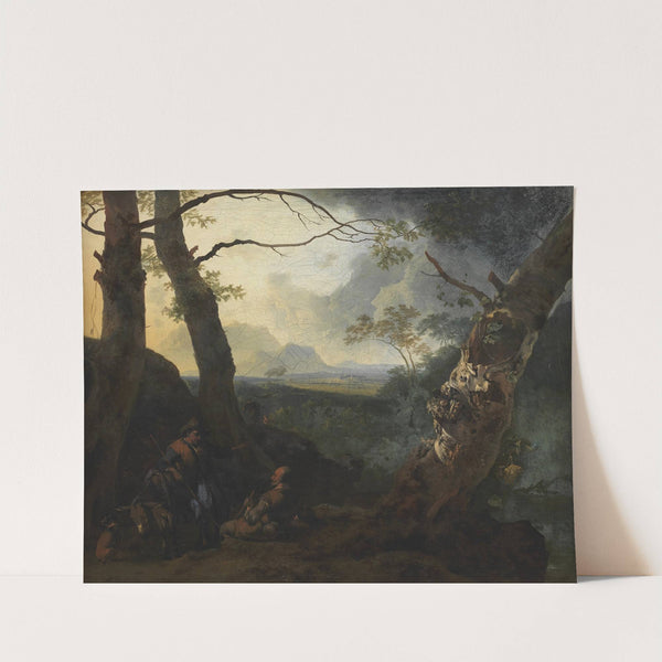 Southern Landscape with Herdsmen (1665 – 1670) by Adam Pynacker