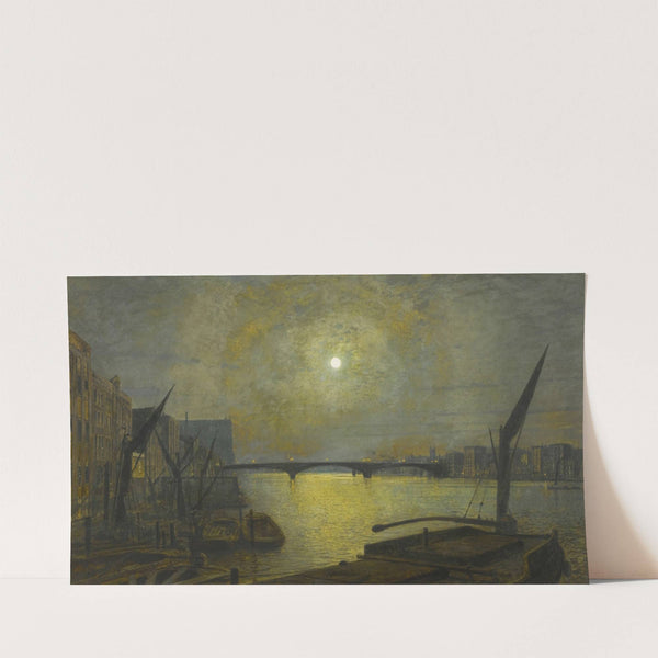 Southwark Bridge from Blackfriars by Moonlight (1881) by John Atkinson Grimshaw