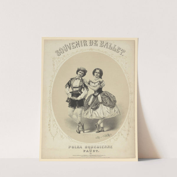 Souvenir de ballet. Polka bohemienne de Faust (1857) by John H. Bufford'''s & Sons