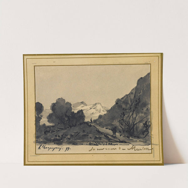 Souvenir de Menton (1899) by Henri-Joseph Harpignies