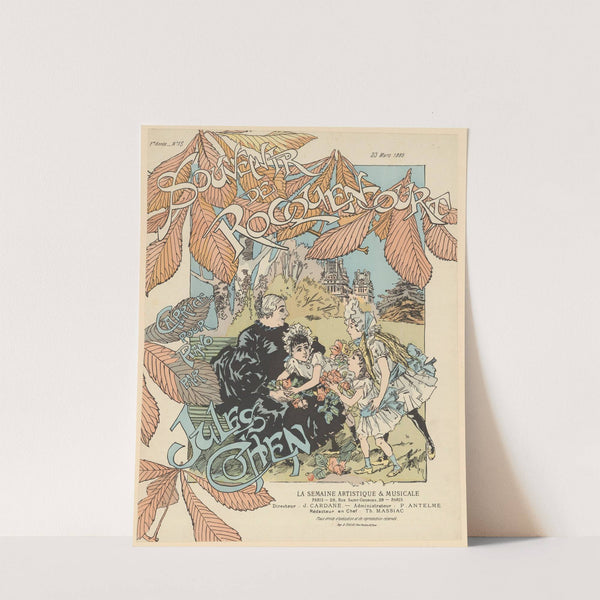 Souvenir de Rocquencourt, caprice pour piano par Jules Cohen (1889) by Théophile Alexandre Steinlen