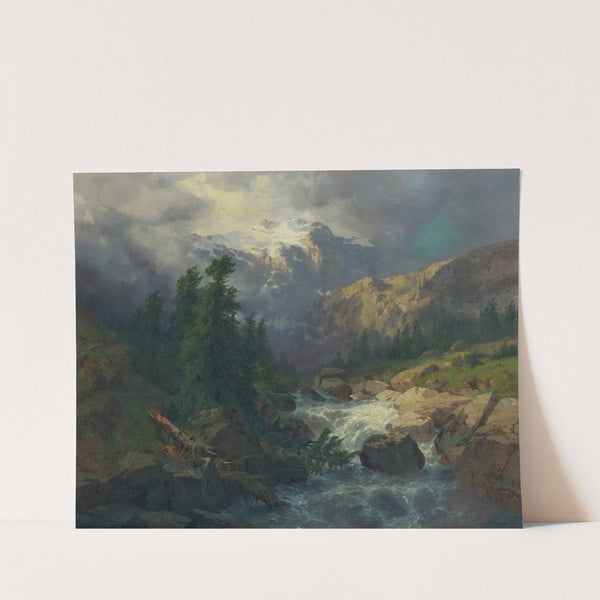 Souvenir Handeck, Stormy Weather (1858) by Alexandre Calame