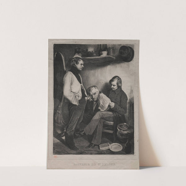 Souvenir of the Prison ot Ste. Pélagie (1834) by Honoré Daumier