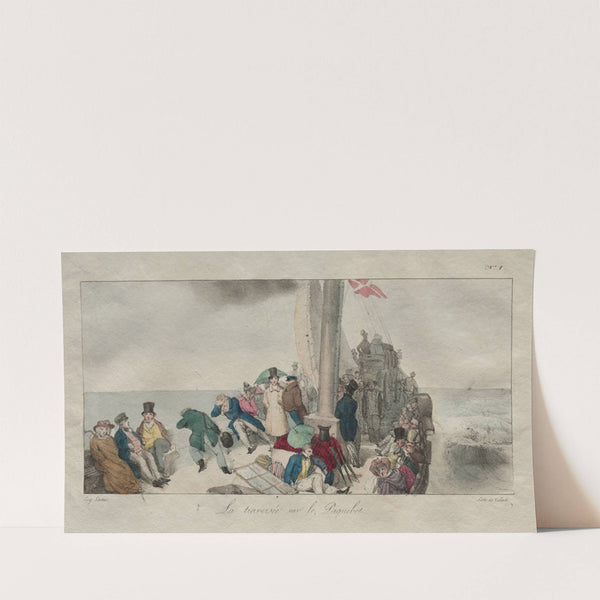 Souvenirs of London; Crossing on the Packet Boat (1826) by Eugène Louis Lami