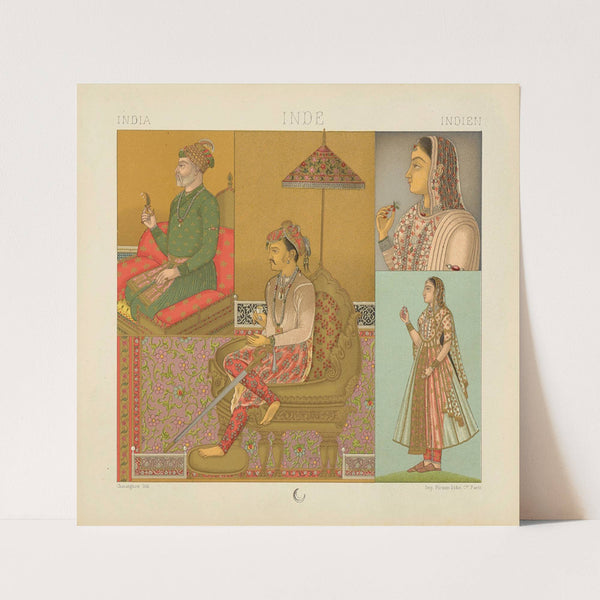 Souverains et dames mogols (1876-1888) by Auguste Racinet