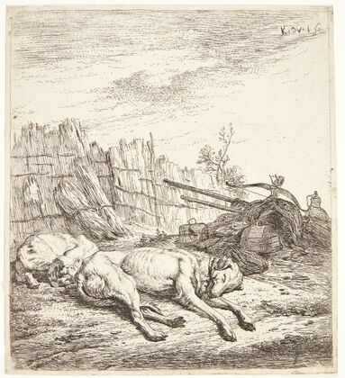 Sovende jagthunde