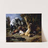 Spaniel with a Still Life of Dead Game by Jacques-Raymond Brascassat