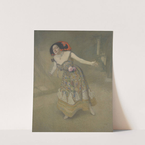 Spanische Tänzerin (Porträt der Mlle E.) by Sigmund Walter Hampel