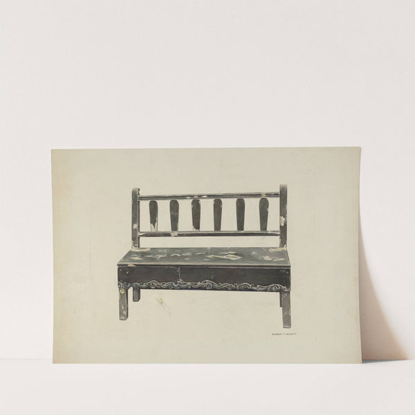 Spanish Colonial Mission Bench by Edward Jewett