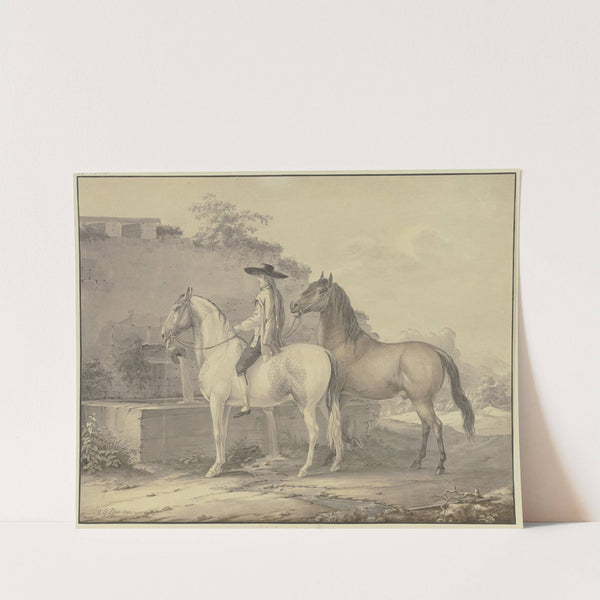 Spanish horses by Johann Georg Pforr