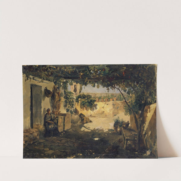 Spanish Pergola by Frank Buchser