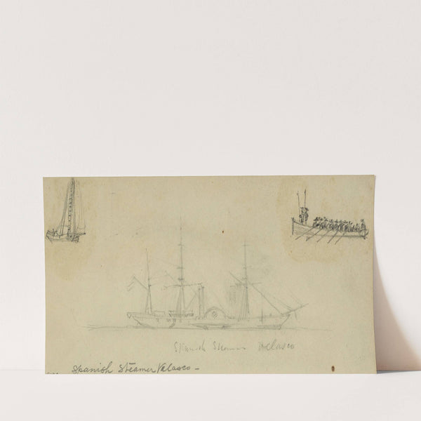 Spanish Steamer Velasco (1860-1865) by Alfred Rudolph Waud