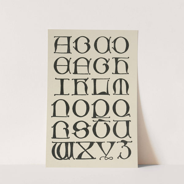 Spanish Uncial Gothic Capitals by Frank Chouteau Brown