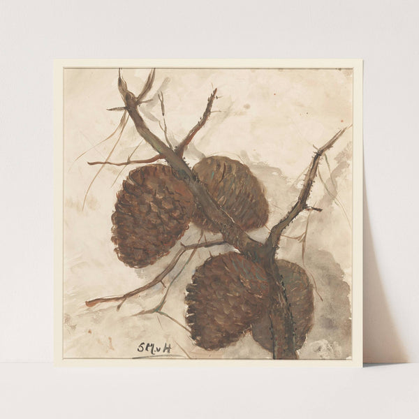 Sparappels aan een tak (1844 - 1909) by Sientje Mesdag Van Houten