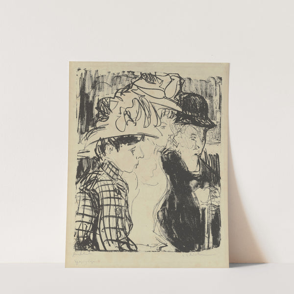 Spaziergänger (1908) by Ernst Ludwig Kirchner