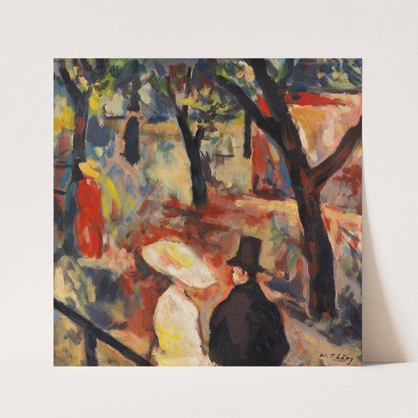 Spaziergänger im Park (1922) by Wilhelm Thöny