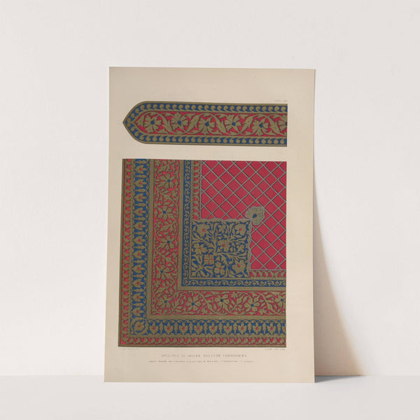 Specimen of Indian bullion embroidery by Matthew Digby Wyatt