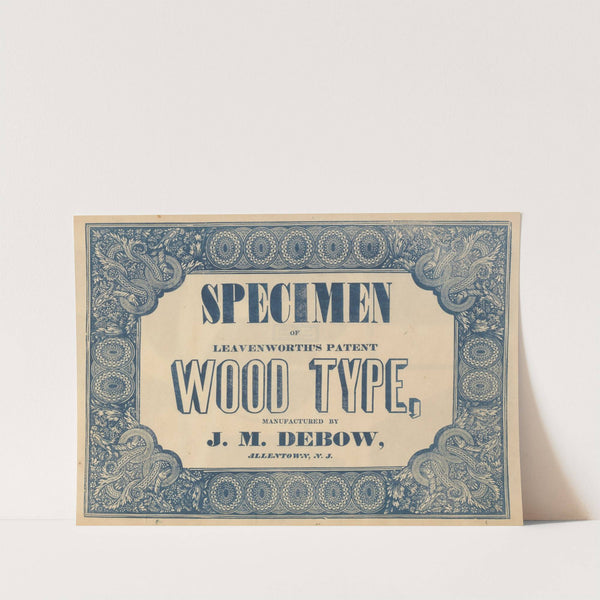 Specimen of Leavenworth's patent wood type by Anonymous