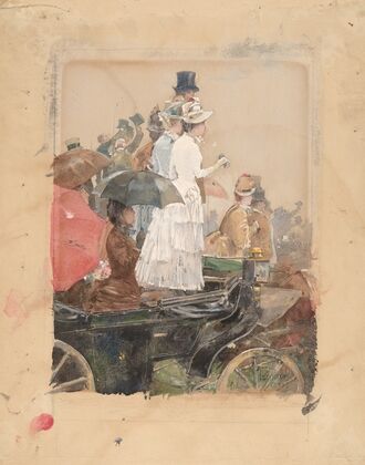 Spectators At The Grand Prix (1888)