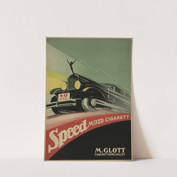 Speed mixed cigarett 40 øre (1932) by Norsk lithografisk Officin