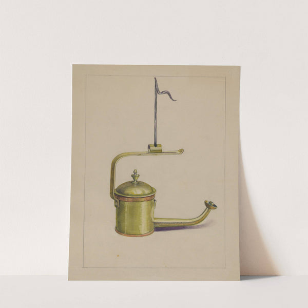 Sperm Oil Lamp by Charles Caseau