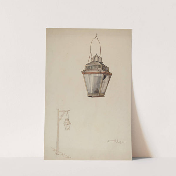 Sperm Oil Street Lamp by Kurt Melzer