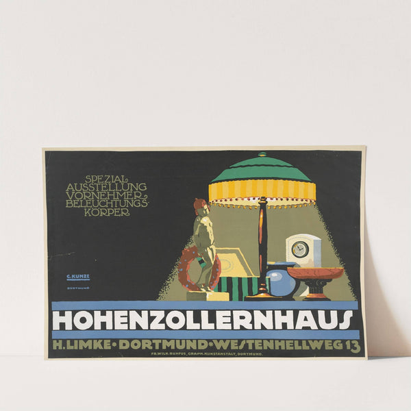 Spezialausst. Vornehmer Beleuchtungskörper. Hohenzollernhaus, Dortmund, H. Limke by Carl Kunze