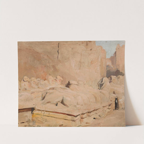 Sphinx Alley, temple of Amun-Re. From the journey to Egypt by Jan Ciągliński