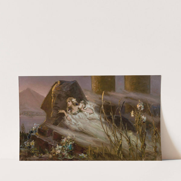 Sphinx and a woman phantom by Wilhelm Kotarbiński