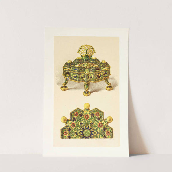 Spice-Box in Silver Gilt, enriched with Translucent Enamels by John Charles Robinson