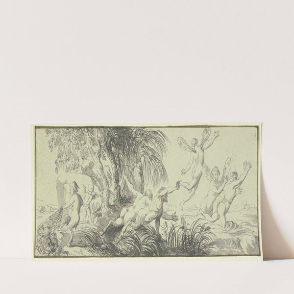 Spiel von Satyrn, Nymphen, Zephyren und Amoretten (ca 1626) by Pierre Brebiette