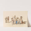 Spielende Kinder. by Gottfried Mind