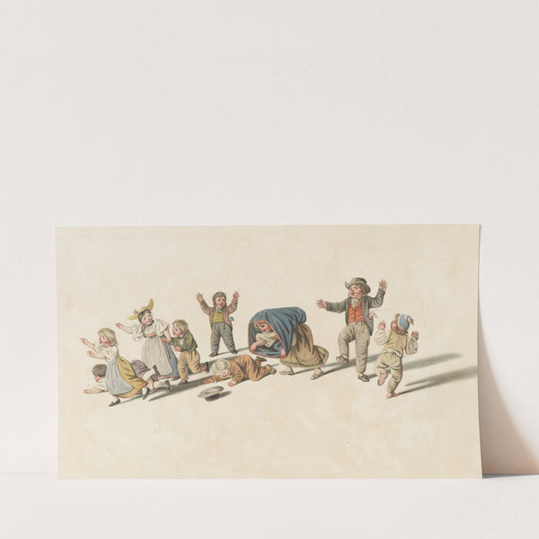 Spielende Kinder by Gottfried Mind