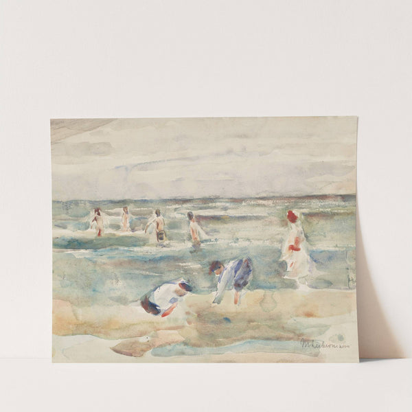 Spielende Kinder am Strand (circa 1899) by Max Liebermann