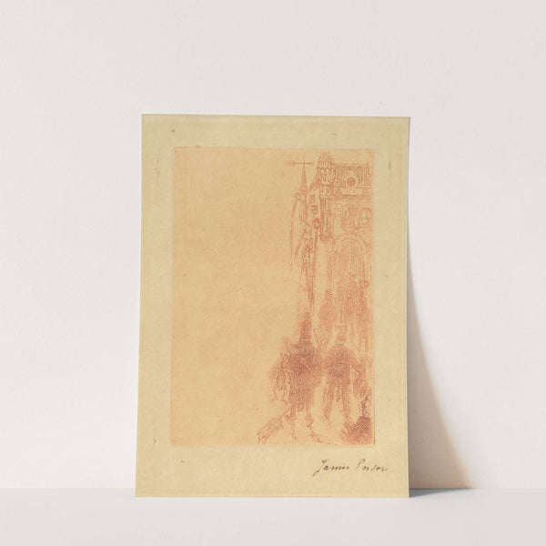 Spijskaart voor Charles Vos by James Ensor