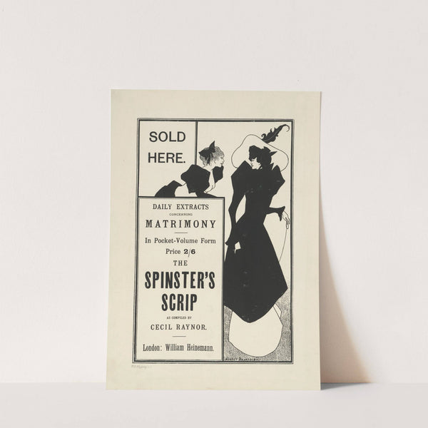 Spinster’s Scrip (1895) by Aubrey Vincent Beardsley