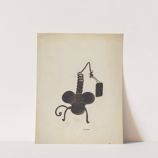 Spiral Iron Candle Holder by Chris Makrenos