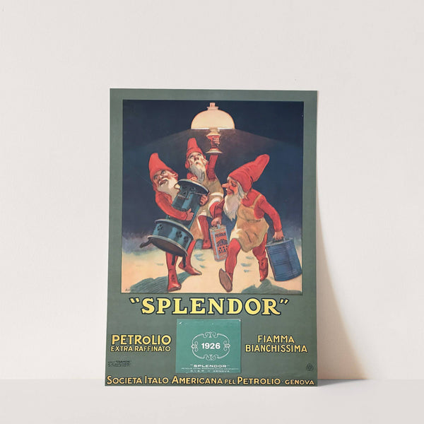 Splendor - Petrolio Extra Raffinato, Fiamma Bianchissima by Leopoldo Metlicovitz