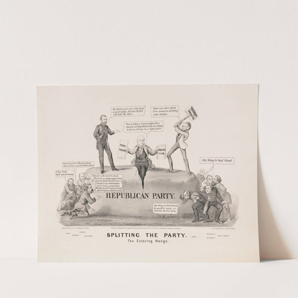 Splitting the party – the entering wedge (1872) by John Cameron