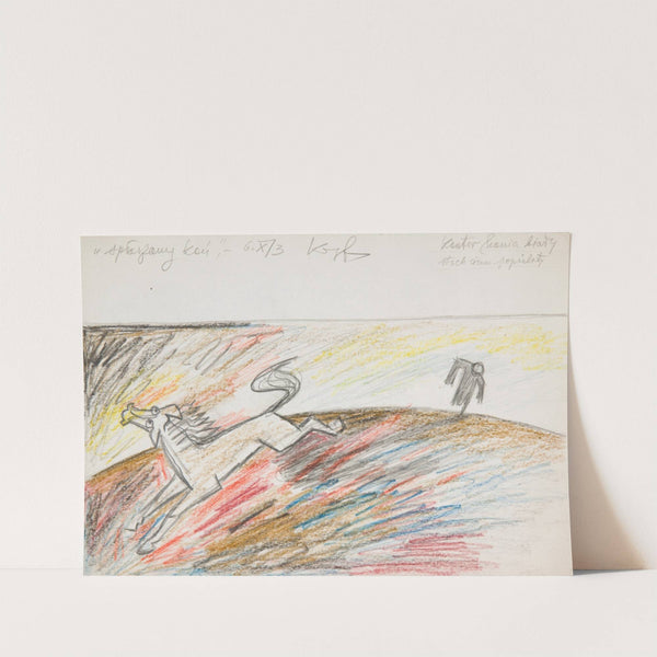 Spłoszony koń by Marian Kopf