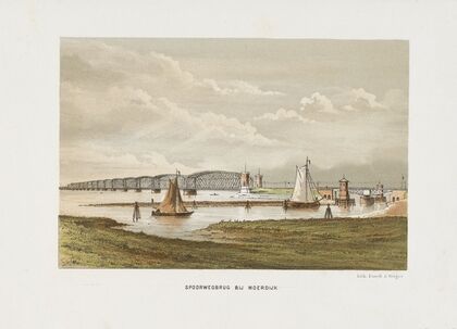 Spoorwegbrug bij Moerdijk (1872-1874)