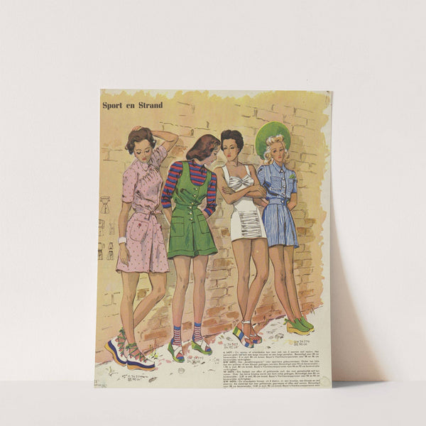 Sport en strand: K 34371 : Dit tennis- of strandpakj by Anonymous