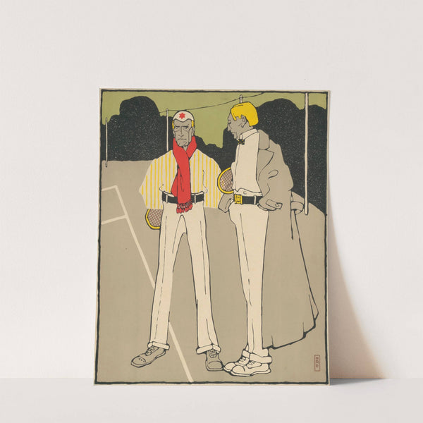 Sport im Bild (zwei Tennisspieler) (1911) by Hans Rudi Erdt