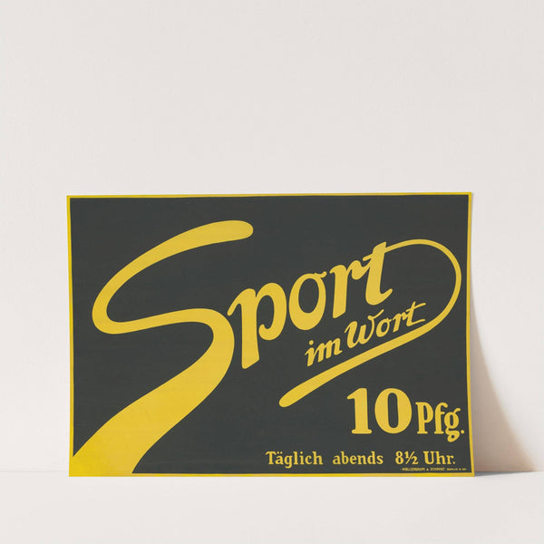 Sport im Wort (1900 - 1913) by Hollerbaum & Schmidt