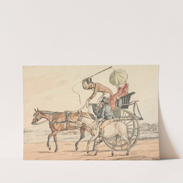 ‘Sporting Discoveries, or the Miseries of Driving;’ …You Discover You Have Obtained a Steady One by Henry Thomas Alken