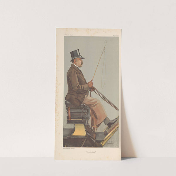 Sports, Miscellaneous; Carriages; ‘Four-in-hand’, Baron Adolph Wilhelm Deichman, May 14, 1903 (1903) by Leslie Matthew Ward