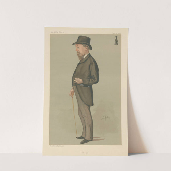 Sports, Miscellaneous, Chess; ‘Chess’, Mr. J. H. Blackburne, June 2, 1888 (1888) by Carlo Pellegrini