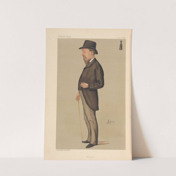 Sports, Miscellaneous; Chess; ‘Chess’, Mr. J. H. Blackburne, June 2, 1888 (1888) by Carlo Pellegrini